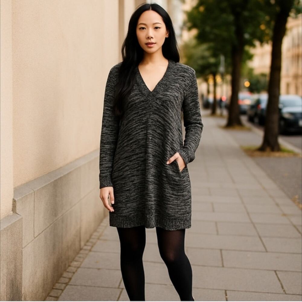 DKNY C Angora Sweater Dress Long Sleeve Size L